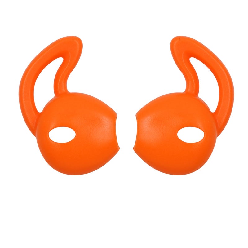 ALXCD Ear Gel for iPhone Earpods, Ear Buds Tips, 4 Pair Anti-Slip Soft Silicone Replacement Earbud Tips for Earphone of iPhone7 SE 6s iPhone 6s Plus 5s [Sport](Black/Clear/Blue/Orange) - Image 3